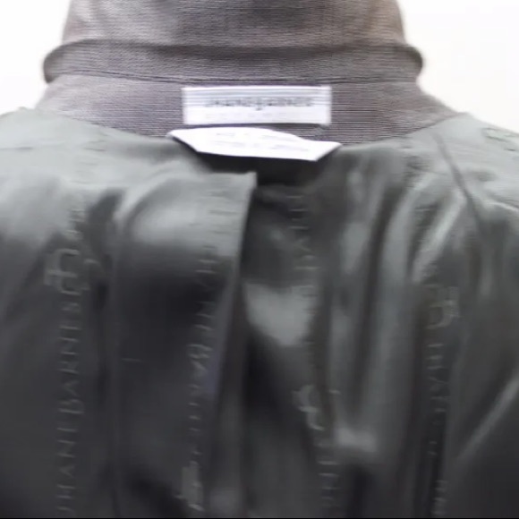 NWOT Jhane Barnes Men Blazer Wool Silk Gray Fitted 36R Lined 2 Buttons Sports - Picture 4 of 12